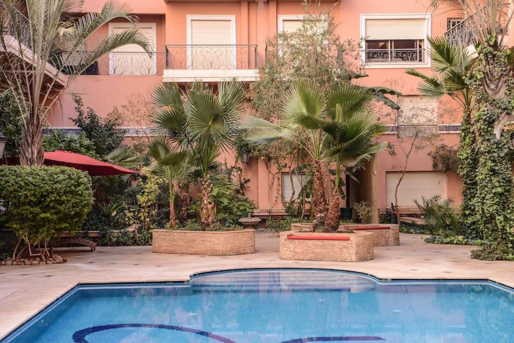 Beautiful, Great Equipped 122 M Holiday Apartment Near Majorelle Garden And Gueliz With Pool Views And A Large Balcony And Terrace Marrakesh Eksteriør bilde